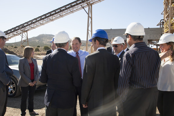 Utah Governor Gary Herbert Tours MCW Plant.